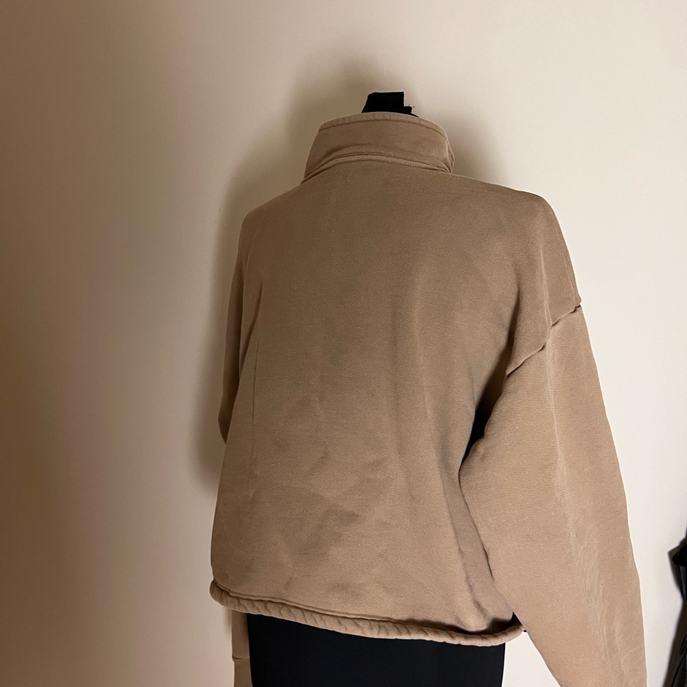 Set Active Tan Half-Zip Pullover Sweatshirt - Picture 5 of 7
